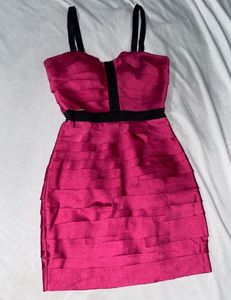 Bebe Lucca Hot Pink Short Dress XS(ORIGINAL)