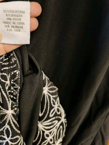 Black Embroidered Dress