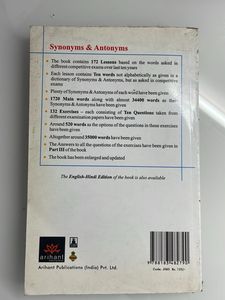 Synonyms &amp; Antonyms by Arihant