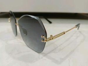 Rimless Octagon Sunglasses