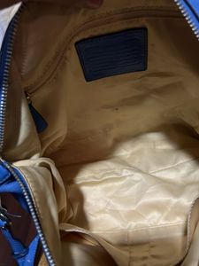 Coach Blue Leather Satchel