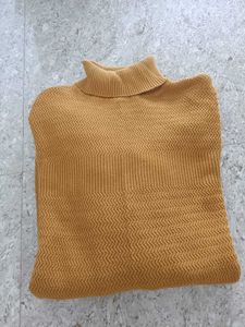 Yellow Turtleneck Sweatshirt