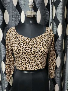 Leopard Print Crop Top