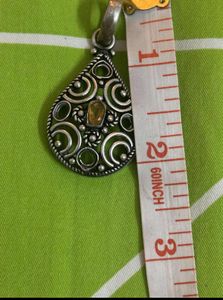 Silver 925 Boho Beaded Pendant  Necklace