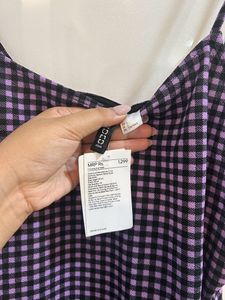 Purple Checkered Dress