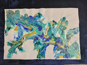 Fluid Art On Canvas
