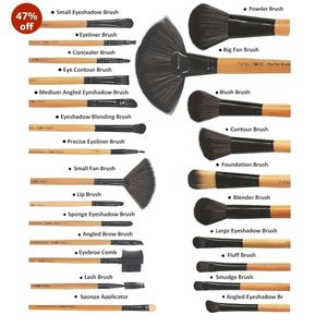 💗Puna Store 24 Piece Makeup Brush Set