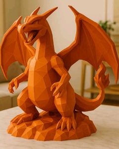 Low Poly Dinosaur 3d Printed