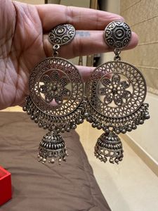 Silver Oxidised Earrings