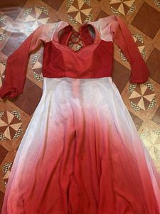 Red &amp; White Dress