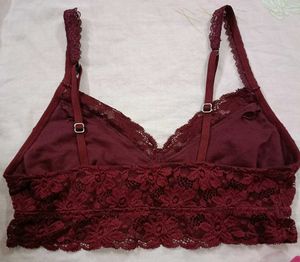 Lace Bralette Stretchable Pads Not Included