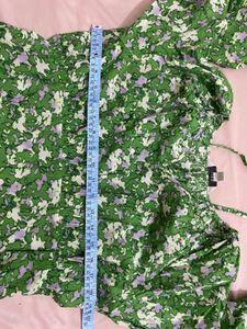 Green Floral Print Dress