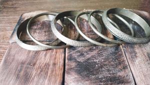 Vintage Brass Bangle Set