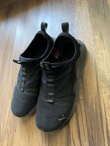Puma Black Slip-On Sneakers
