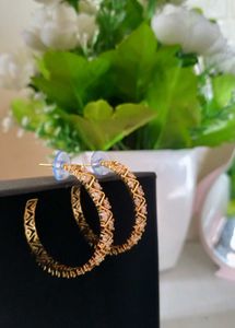 Sparkling Hoop Earrings