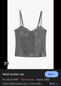 Mesh bustier top by H&amp;M