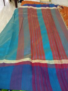 Elegant Teal Saree with blouse