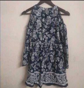 Paisley Cold Shoulder Dress