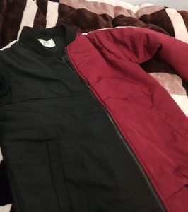 Y2k Zip Front Colour Block Bomber Jacket
