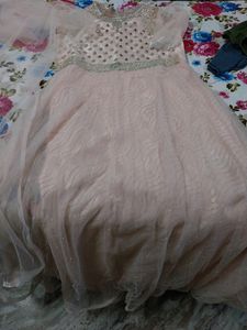 Baby Pink Colour Party Wear  Gawn