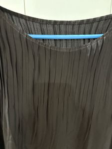 Pleated Black Top