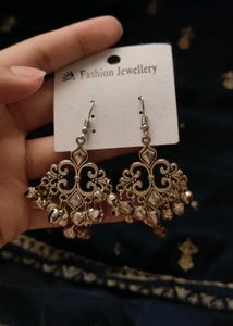 Beautiful Oxidised Jhumkas ( Pack Of 4)