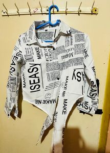 Newspaper Print Shirt