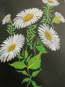 Daisy Flower Painting