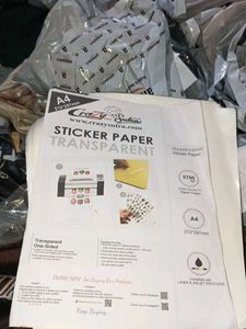 transparent sticker sheet for printing transparen