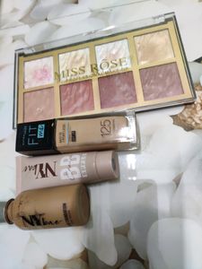 Foundations, Bb Cream And Highlighter Palette