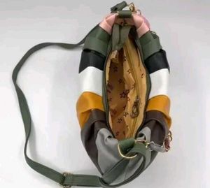 Color Block Chain Shoulder Bag
