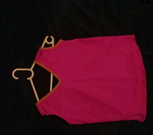 Pink Sleeveless Top
