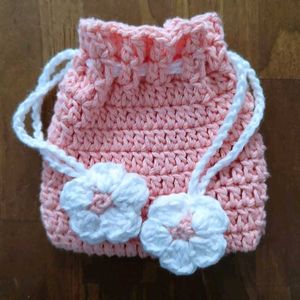 Crochet Flower Pouch