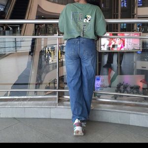 Oversize Trendy Green T-shirt