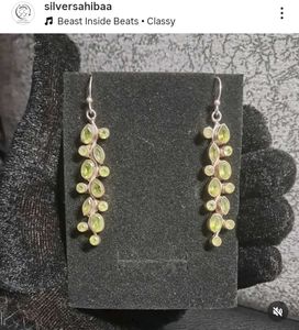 Elegant Dangle Earrings Silver