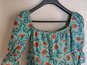 Green Floral Dress