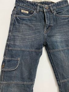 BEST QUALITY DOUBLE SHADE WIDE LEG JEANS FOR MEN