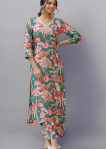 Floral Print Kurta