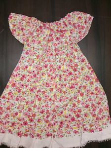 Floral Print Girls&#39; Dress