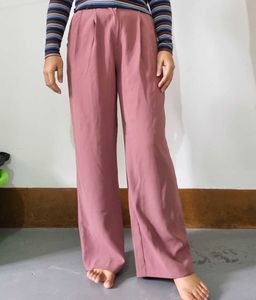 Dusty Rose Wide Leg Pants