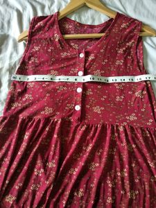 Vintage Floral Sleeveless Dress