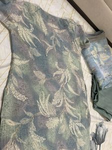 Elegant Kurta Set with organza duptta