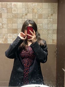 Y2k Black Red Flower Dress