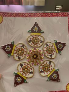 Set of 4 Decorative Rangoli Stickers