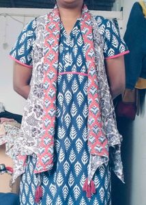 Boho Print Open Front Kimono