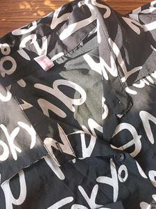 Black Printed Shirt 🪽💕