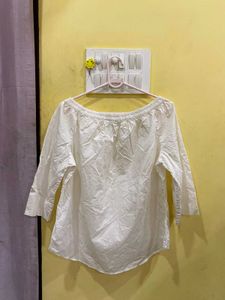 Off-Shoulder White Top