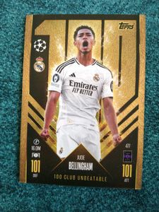 Jude Bellingham 100 Club Unbeatable Card