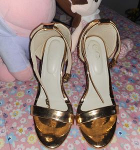 Shiny Gold Heels