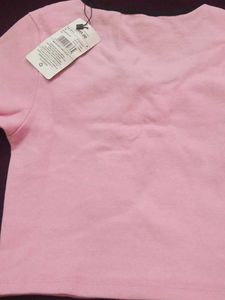 Pink Bow Ribbed Top